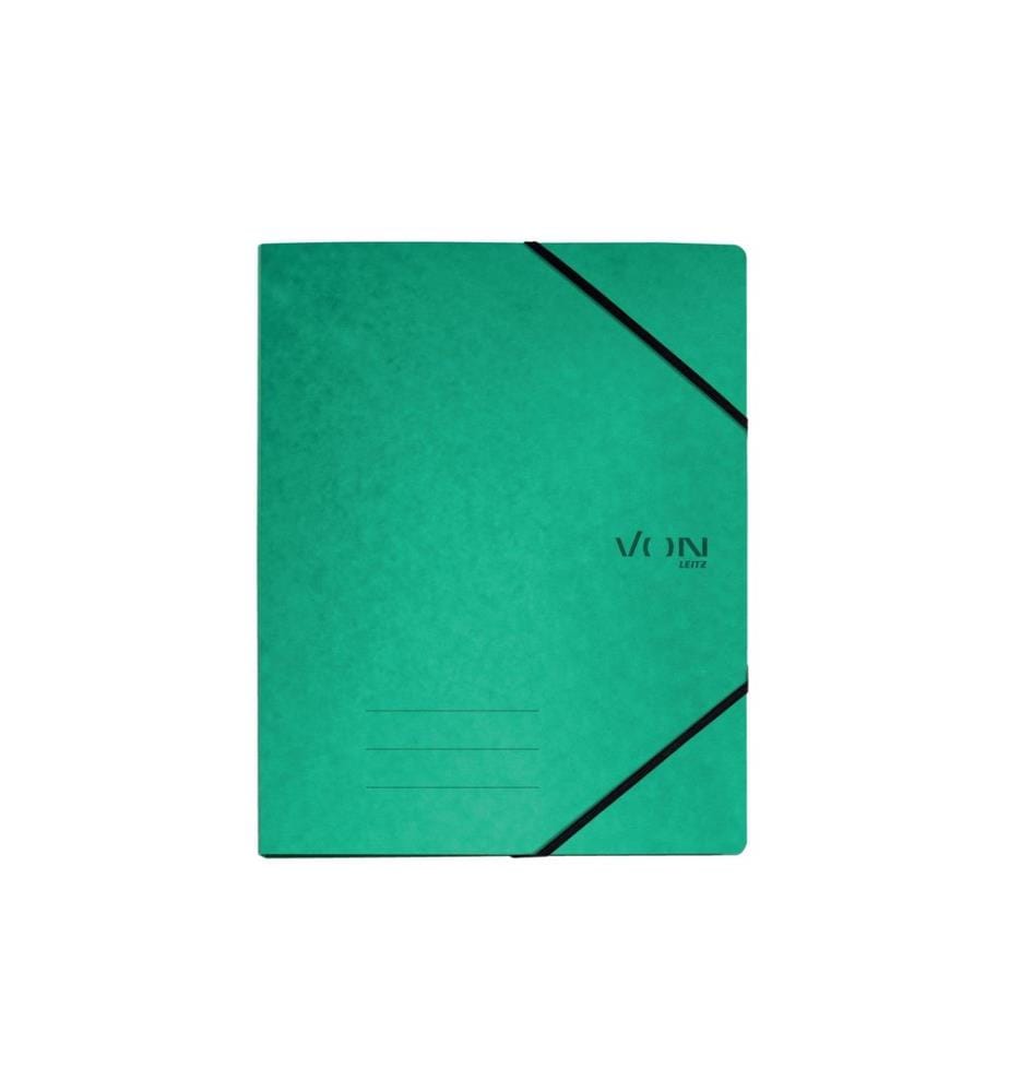 VON Ringbuch mit elastischen Eckbändern, 2.5 cm, Grün