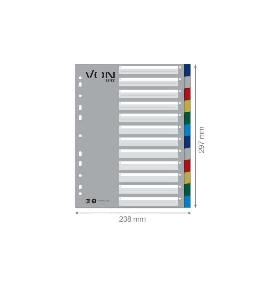 VON Register Blanko, A4, 1-12