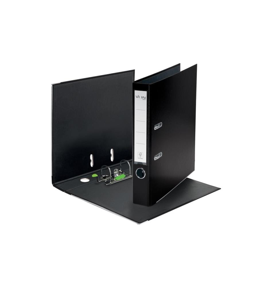 VON Ordner Ordner PP schmal mit PP/Papier, 5 cm, Schwarz