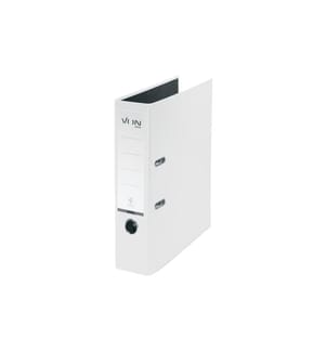 VON Ordner Ordner PP breit mit PP/Papier, 8 cm, Weiss
