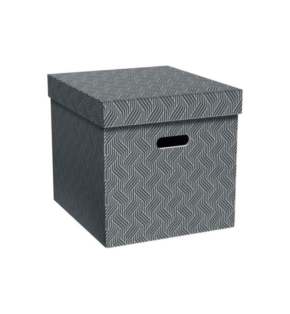 VON Boîte de rangement Cube, 3 pièces, Gris