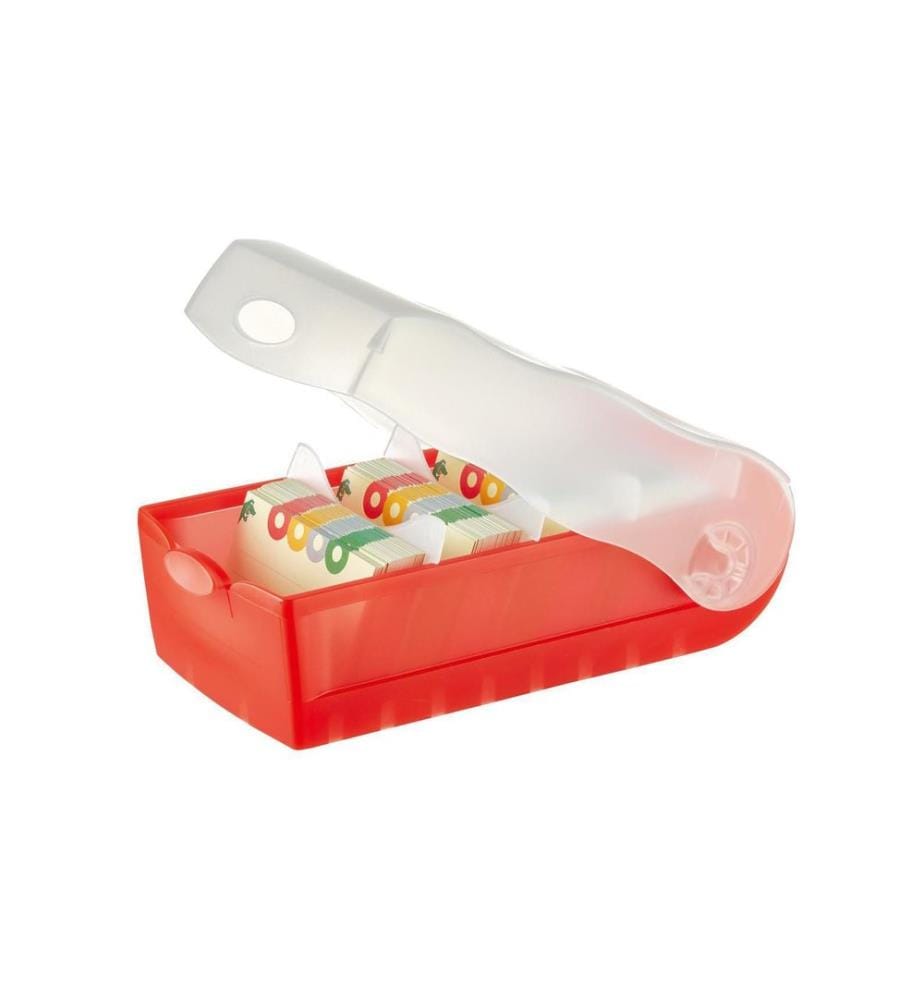 HAN Karteibox Croco A8 Rot