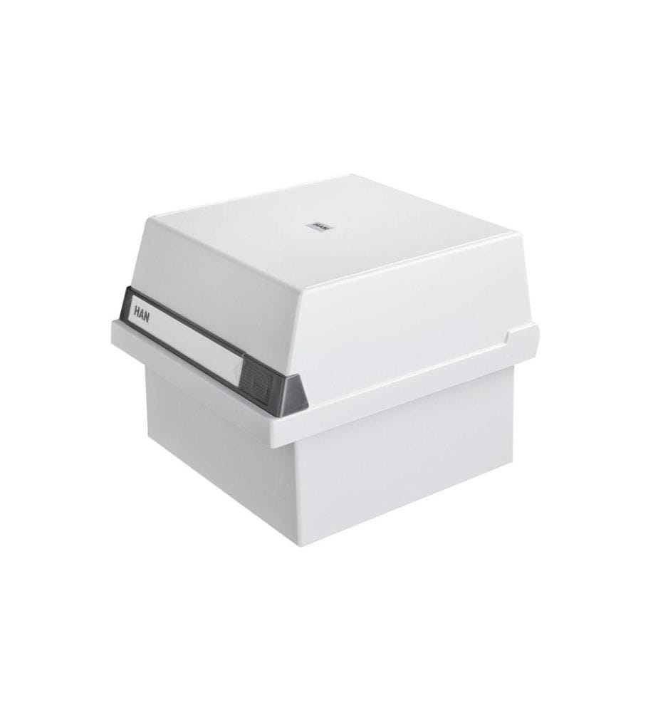 HAN Karteibox A5  Quer, 800 Karten, Grau