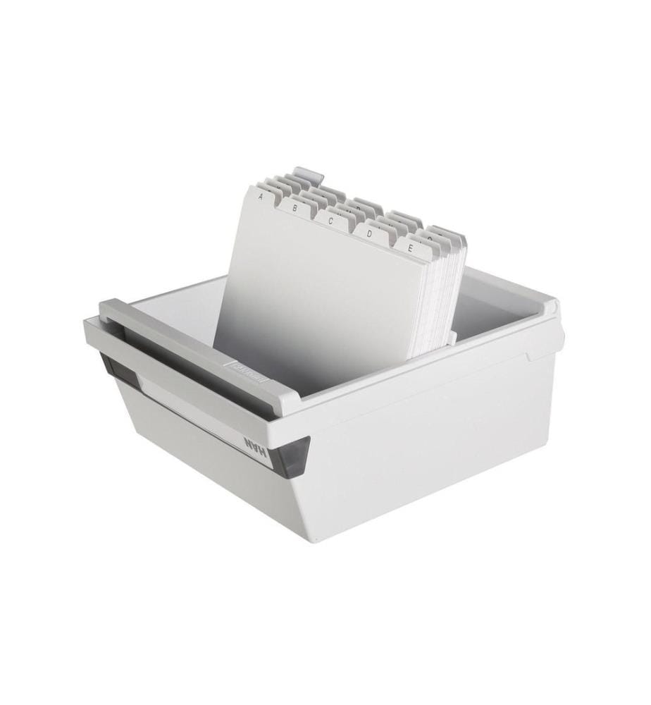HAN Karteibox A5  Quer, 800 Karten, Grau
