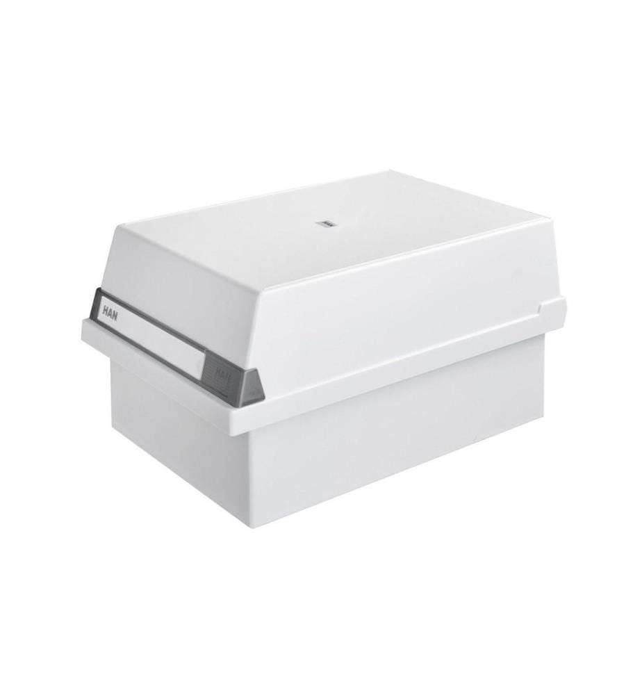 HAN Karteibox A5  Quer, 1300 Karten, Grau