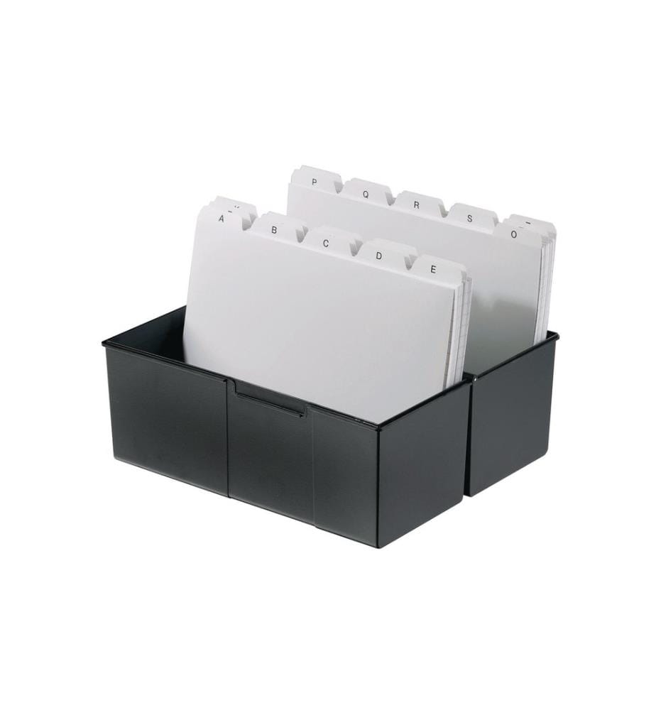 HAN Karteibox A5  Quer, 450 Karten, Schwarz