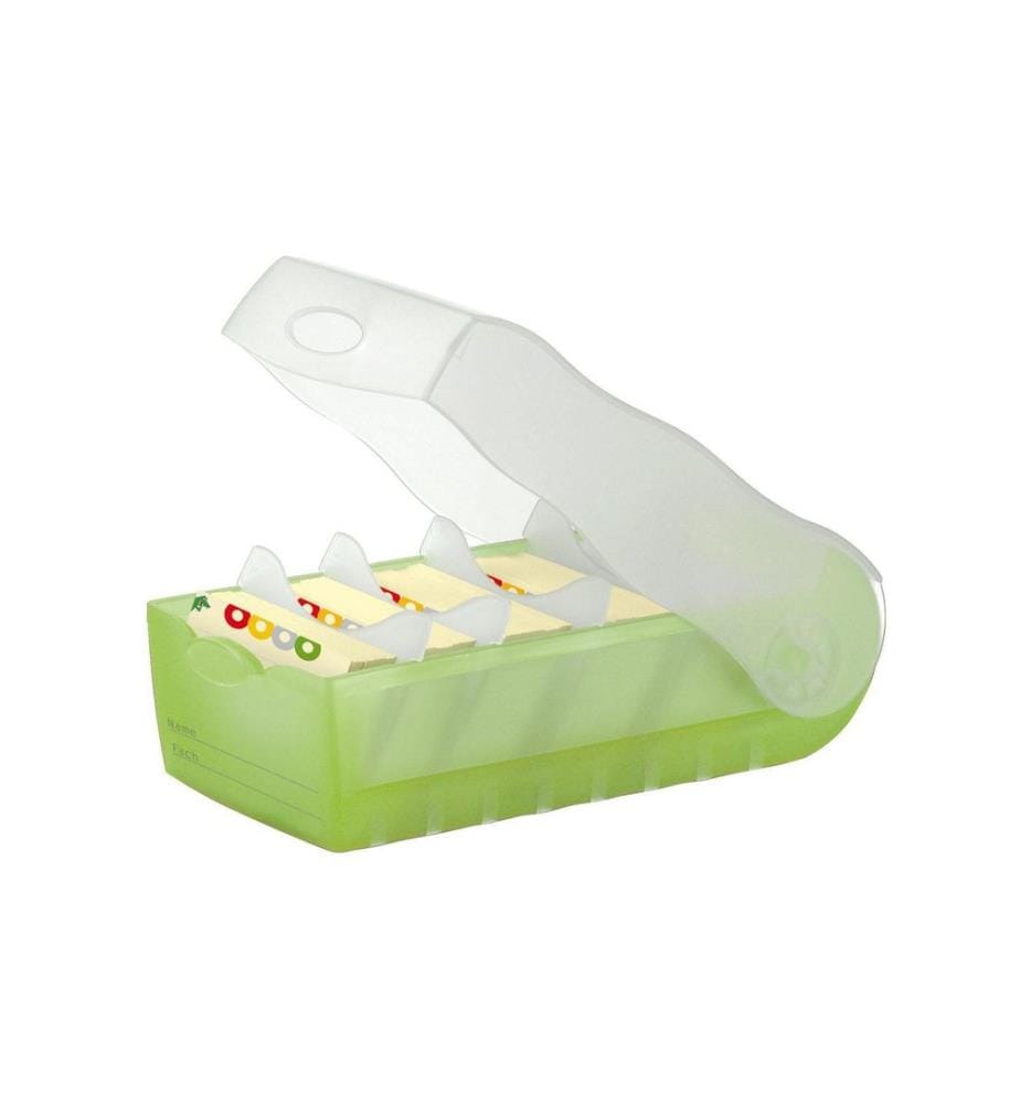 HAN Karteibox Croco A8 Grün