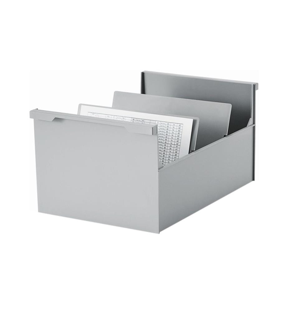Styro Karteibox quer A5, Grau