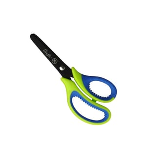 Läufer Kinderschere 13 cm, Edelstahl, Rechtshänder, Grün/Blau