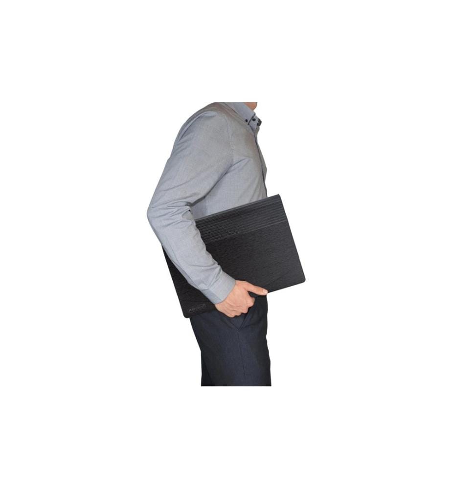 Rapesco Fächermappe Eco GRS A4 Schwarz, Doppelpack, 13-teilig