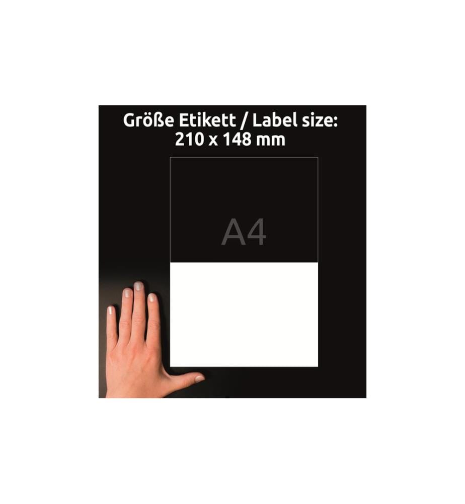 Avery Zweckform Universal-Etiketten 3655 210 x 148 mm, 100 Blatt