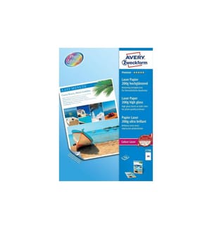 Avery Zweckform Fotopapier Colour Laser A4 200 g/m² 100 Stück