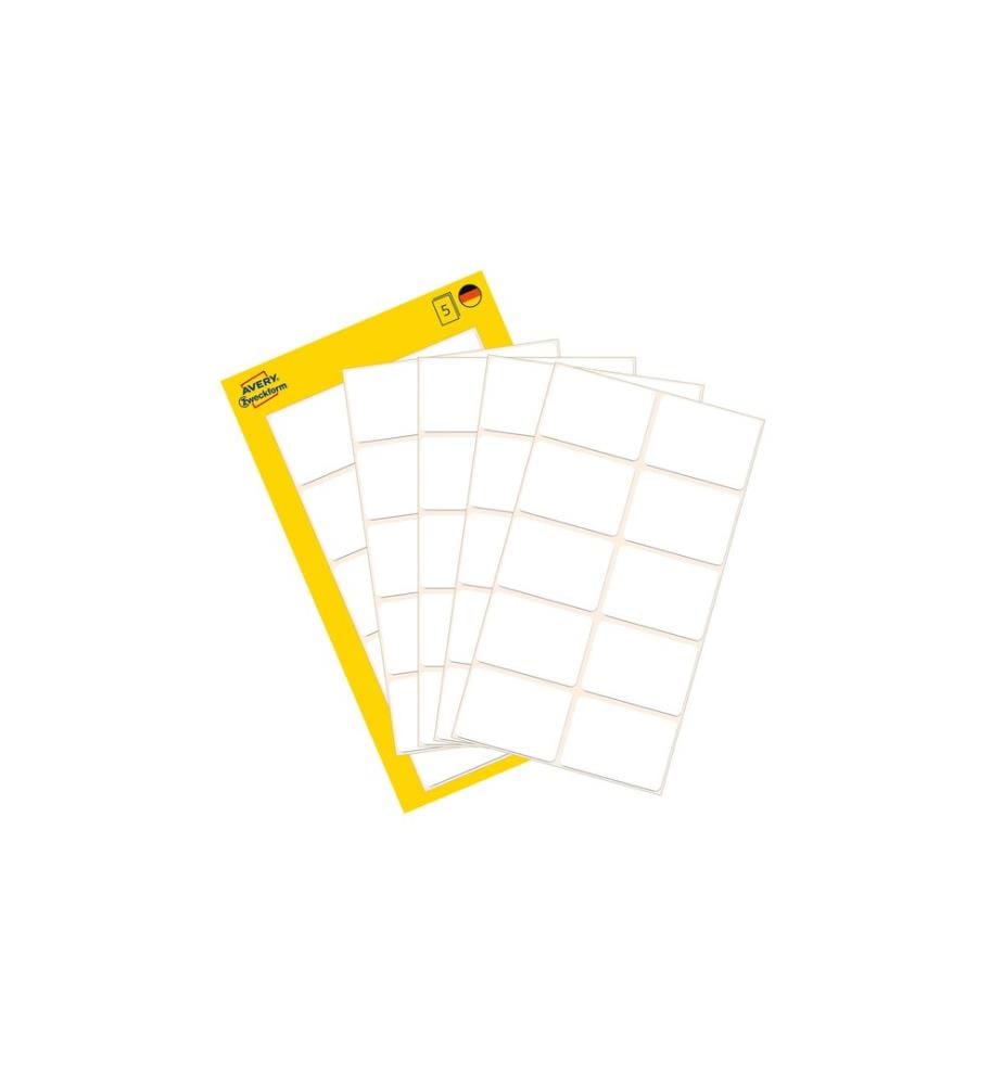Avery Zweckform Vielzweck-Etiketten 38 x 29 mm, 5 Blatt