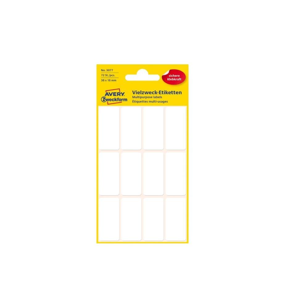 Avery Zweckform Vielzweck-Etiketten 38 x 18 mm, 6 Blatt
