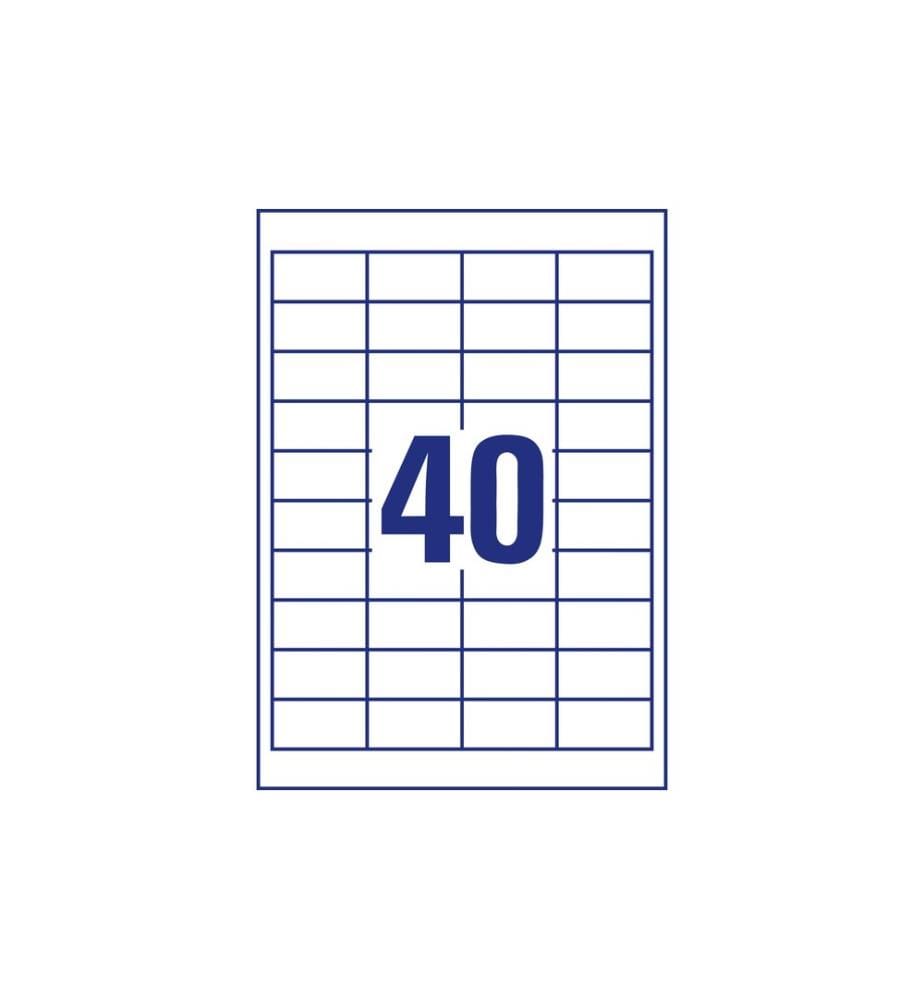 Avery Zweckform Universal-Etiketten 4780-65, 48.5 x 25.4 mm, 65 Blatt