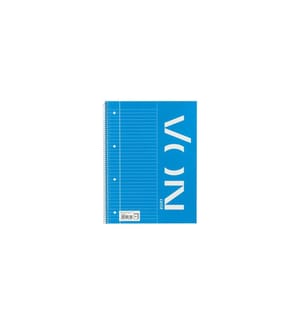 VON Notizblock A4 liniert, 80 Blatt, Blau, 5 Stück