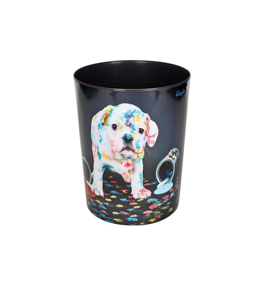 Läufer Papierkorb Bunter Hund, 13 l