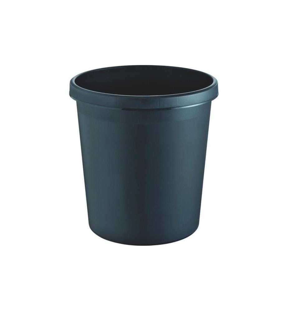 Helit Papierkorb 30 l, Schwarz