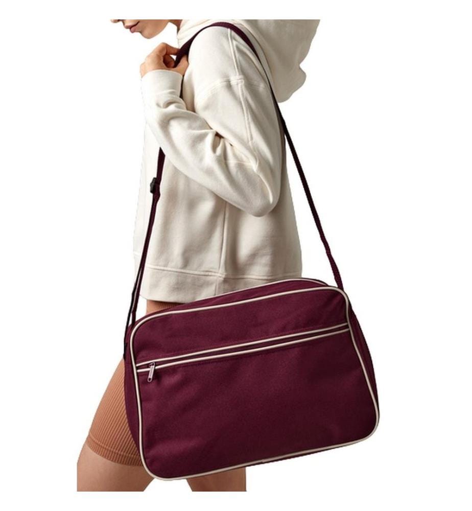 Bagbase - Borsa a tracolla stile retrò - 18 Litri
