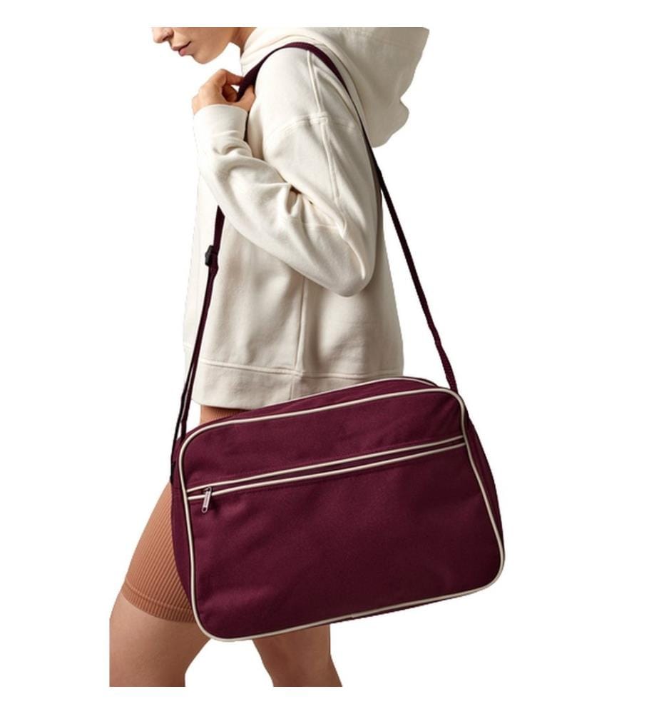 Bagbase - Borsa a tracolla stile retrò - 18 Litri (Confezione da 2)