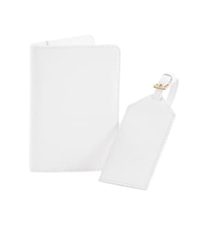 BagbaseBoutique Porta Passaporto e Set di Etichette per Bagagli