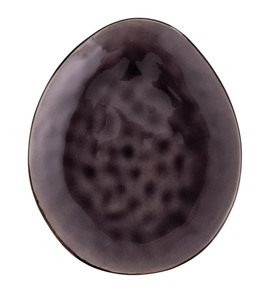 Stoneware plate - Violet
