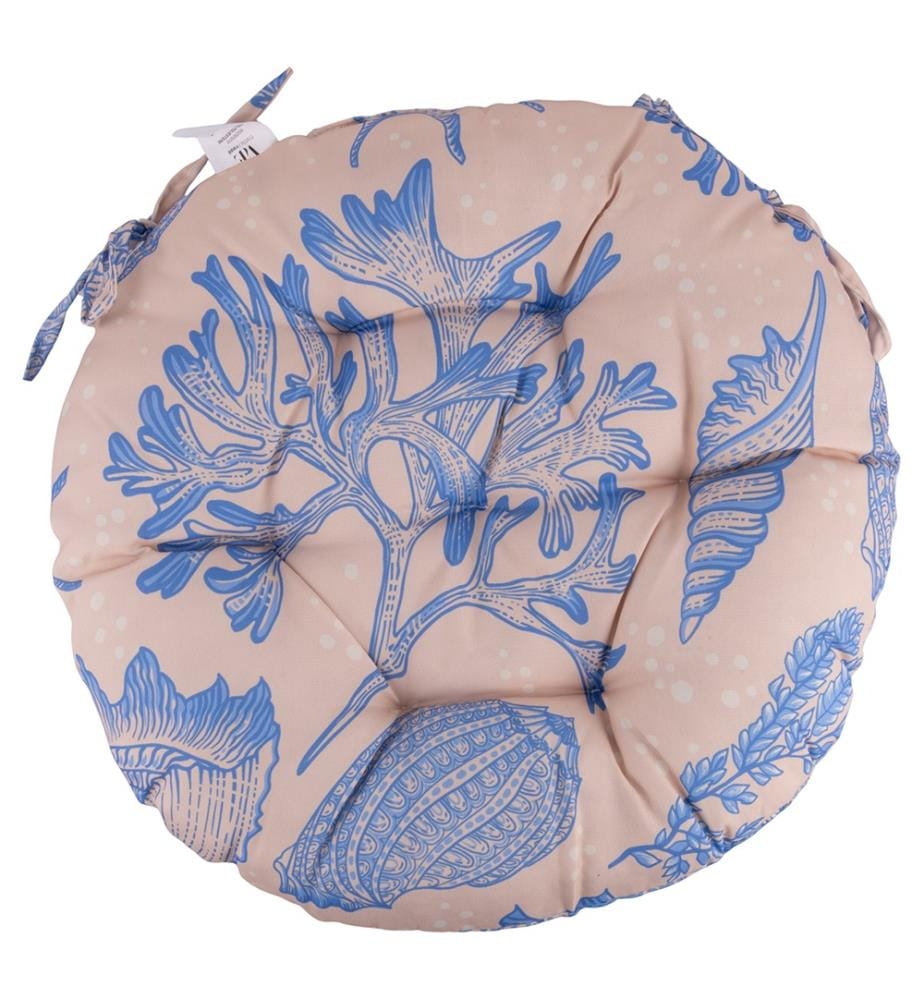 Double-Sided Chair Cushion “Nautical Chic” - Ø 42 cm