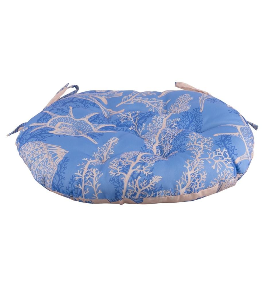 Double-Sided Chair Cushion “Nautical Chic” - Ø 42 cm