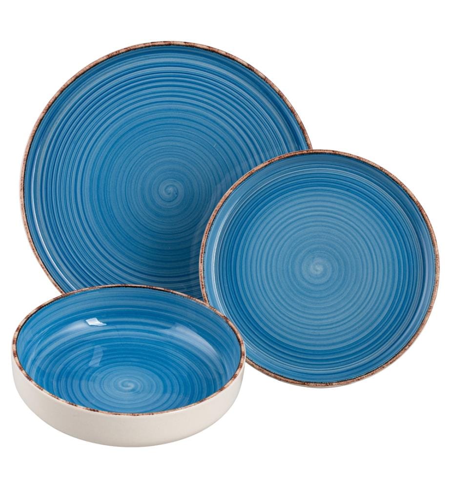 18-piece dinner service - Blue
