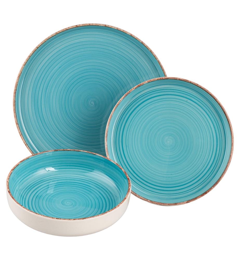 18-piece dinner service - Blue
