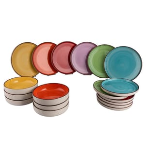 Service Baita Modern Classic 18 pieces - Multicolor