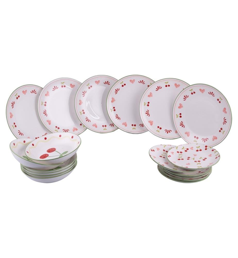 Cherry Heart 18-teiliges Set - Mehrfarbig