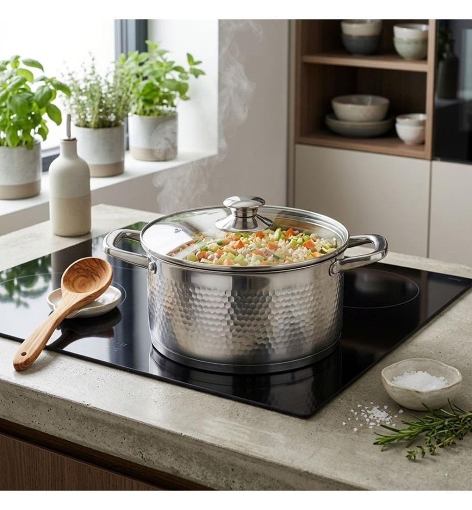 Radici Stainless Steel Saucepan with Lid - Ø 24 cm