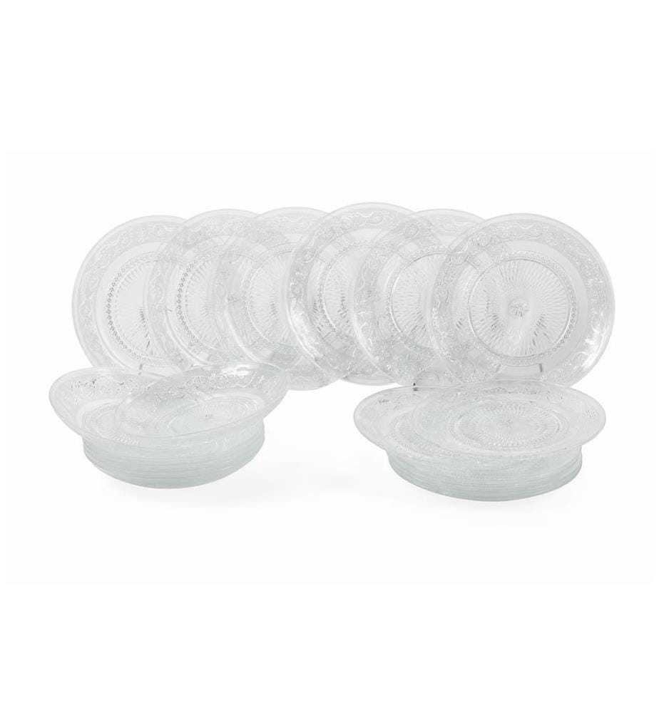 Imperial Dinnerware Set of 18 Pieces - Transparent