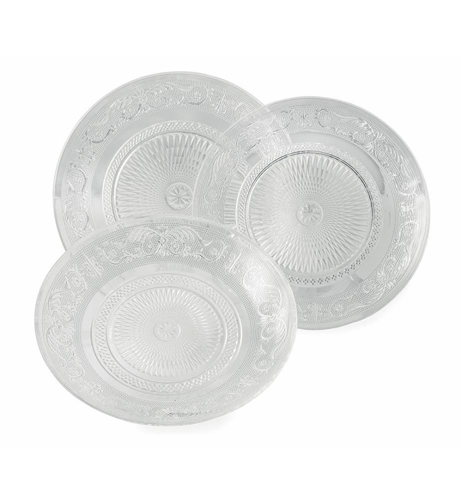 Imperial Dinnerware Set of 18 Pieces - Transparent