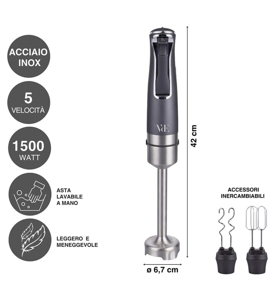 1,500 W Blender - Anthracite Steel