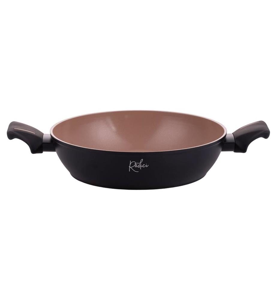 Radici Liquirizia frying pan with silicone lid - 28 cm / Black