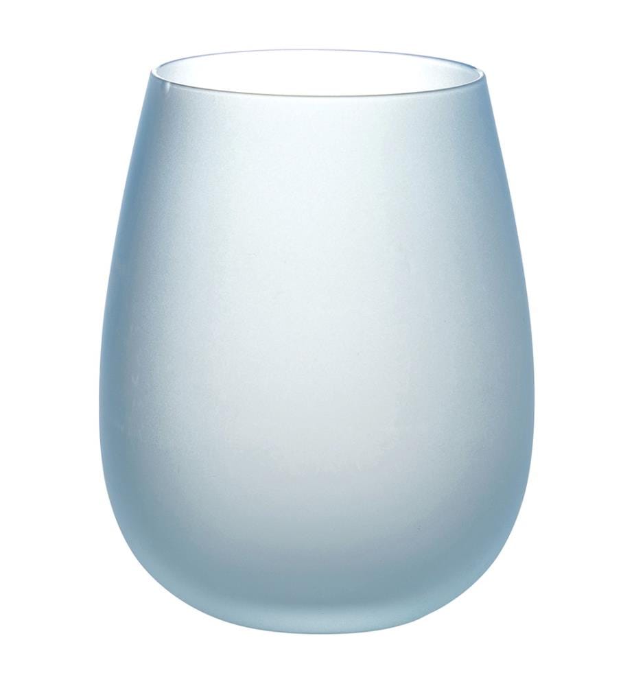 Set of 6 Happy Hour Frosted Ocean glasses - Blue