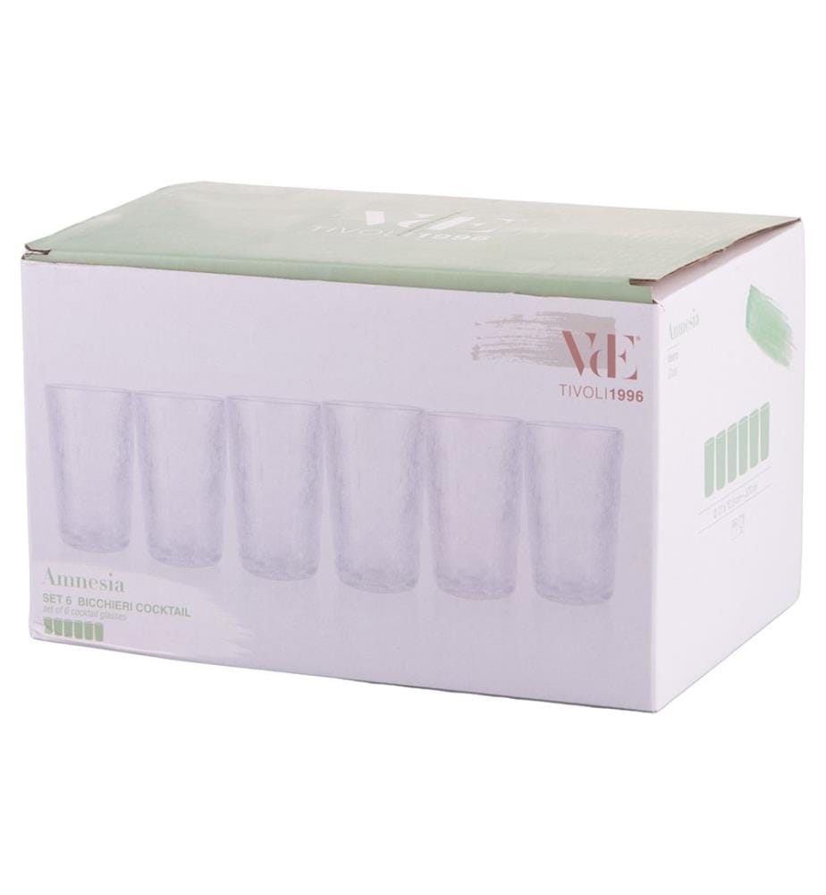 Set of 6 Amnesia cocktail glasses - 370 ml / Clear