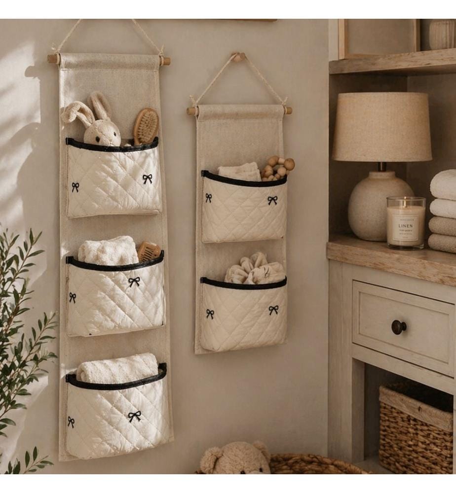 Ribbon Wall-Mounted Storage Rack, 3-Piece Set - 18 x 60 cm