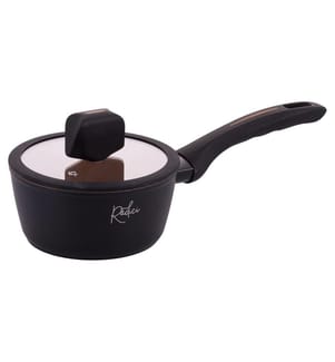 Radici Liquirizia saucepan with lid - 16 cm / Black