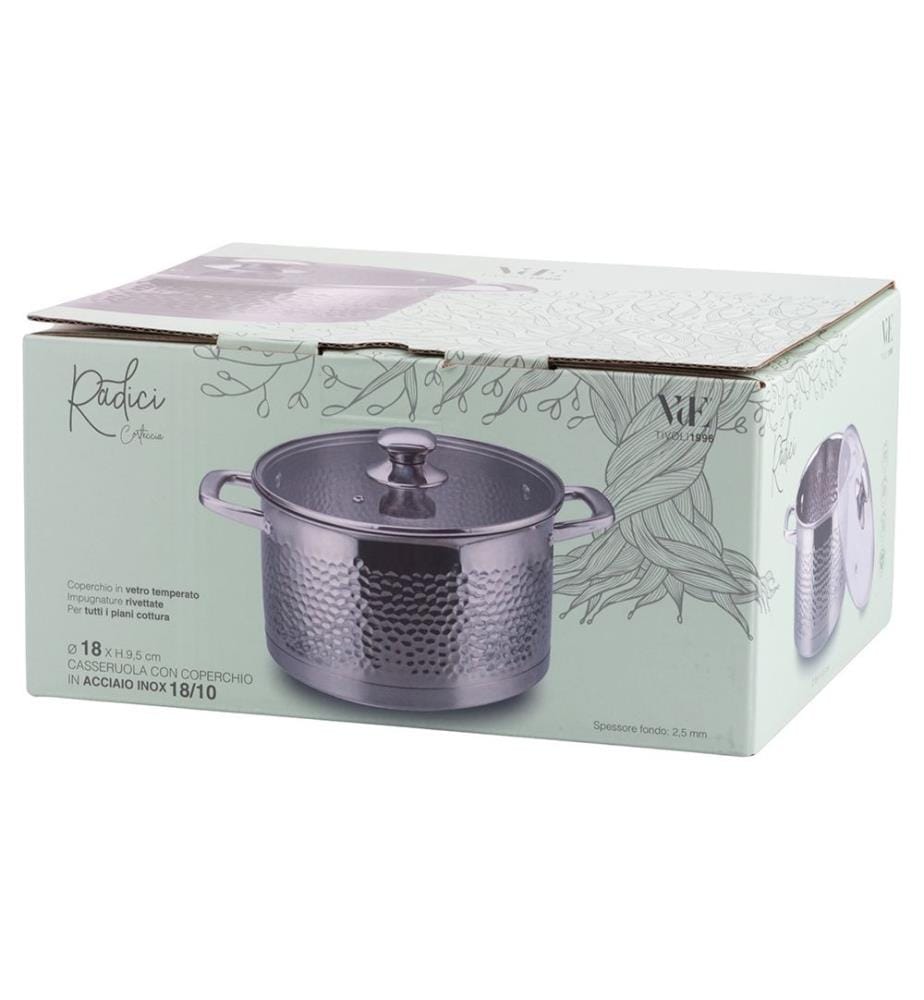 Radici Stainless Steel Saucepan with Lid - Ø 18 cm