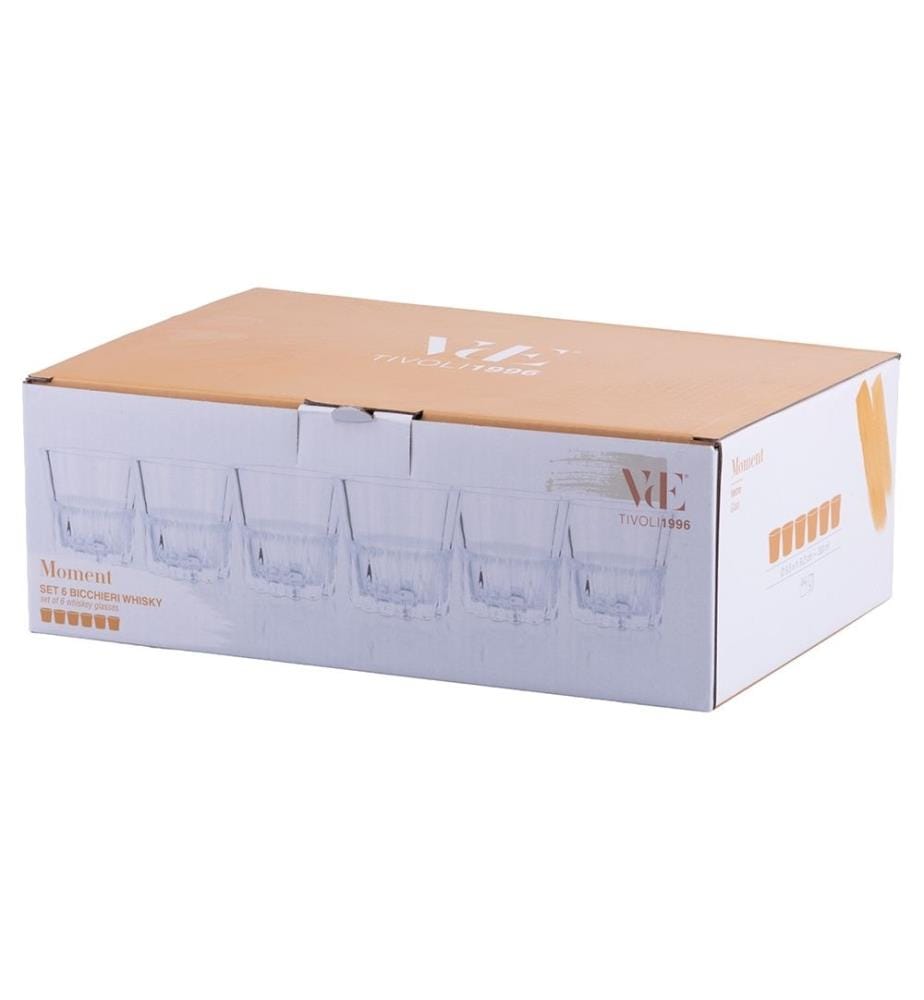 Set of 6 "Moment" Whiskey Glasses - 330 ml