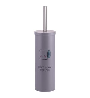 "Be Positive" Toilet Brush - Gray