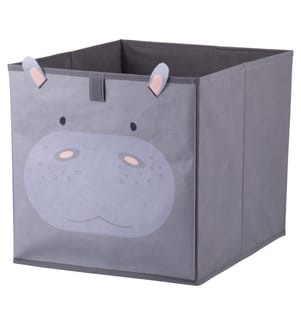 Storage cube 30x30 cm Hippopotamus - Grey