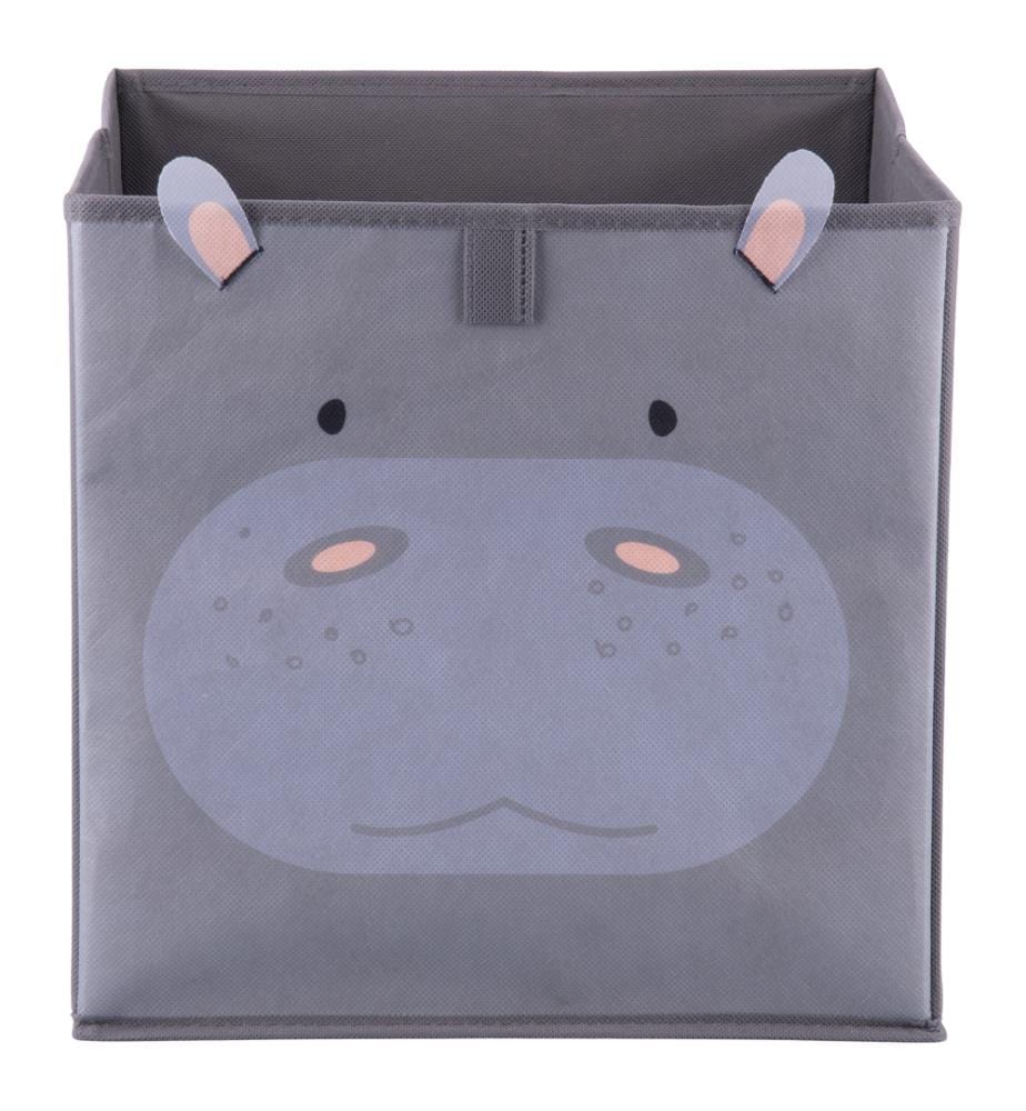 Storage cube 30x30 cm Hippopotamus - Grey