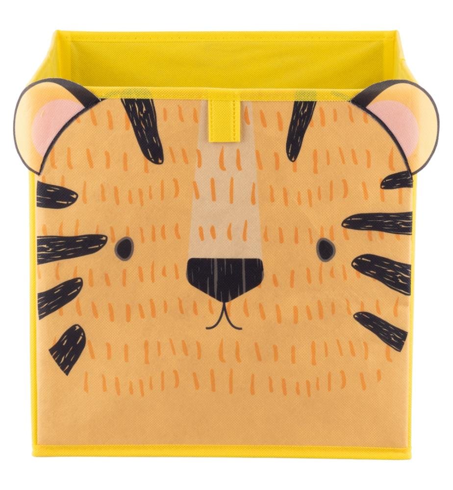 Storage cube 30x30 cm Tiger - Black/Yellow