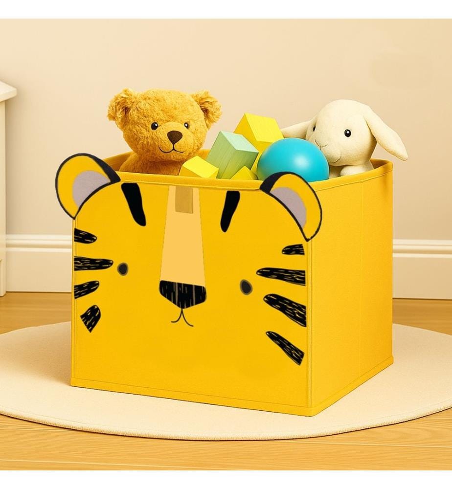 Storage cube 30x30 cm Tiger - Black/Yellow