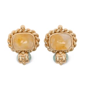 „Amarante Cabo“ Ohrringe – Gold & Blau