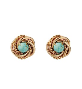 „Atika Bis“ Ohrring – Gold & Blau